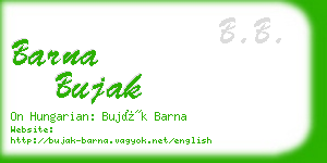 barna bujak business card